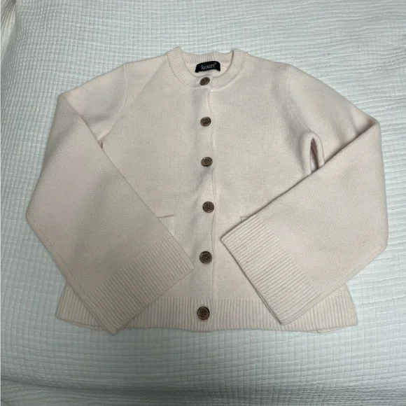 Few Moda Kourt Averie wool-cashmere cardigan Size XS in Cream-Jenni Kayne cooper - Picture 5 of 7